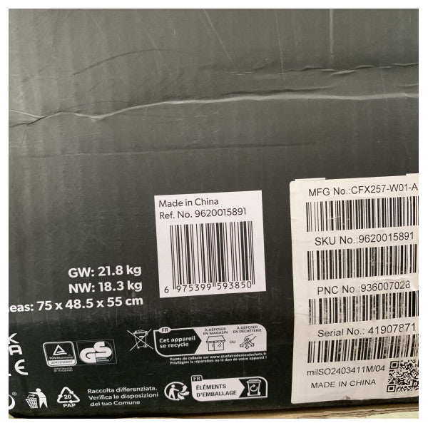 Dometic CFX2 kompressor kjøler 57L blå 12/24/230V