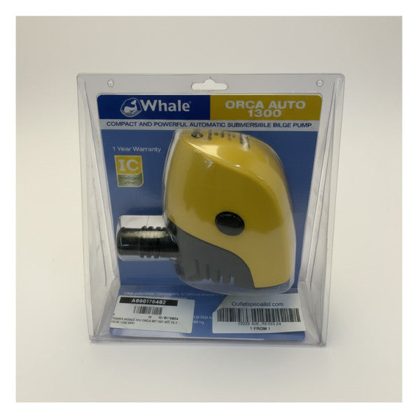 Whale Orca BE1484 Elektrik Bilgepomp 24V - 1300 GPH - 82 L/Dak