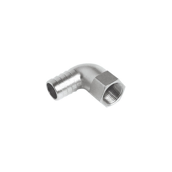 Osculati raccord en acier inoxydable à barbillon de 90 degrés 1 1/4 x 38mm