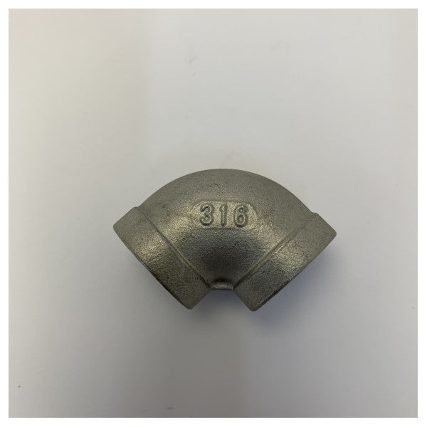 Osculati rustfritt stål 316 kneledd kobling 90 - 1/2 tomme 17.326.02