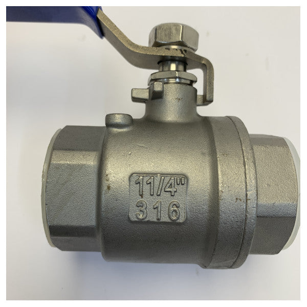 Válvula de Bola Osculati 1 1/4 polegadas F-F Aço Inoxidável 17.721.05