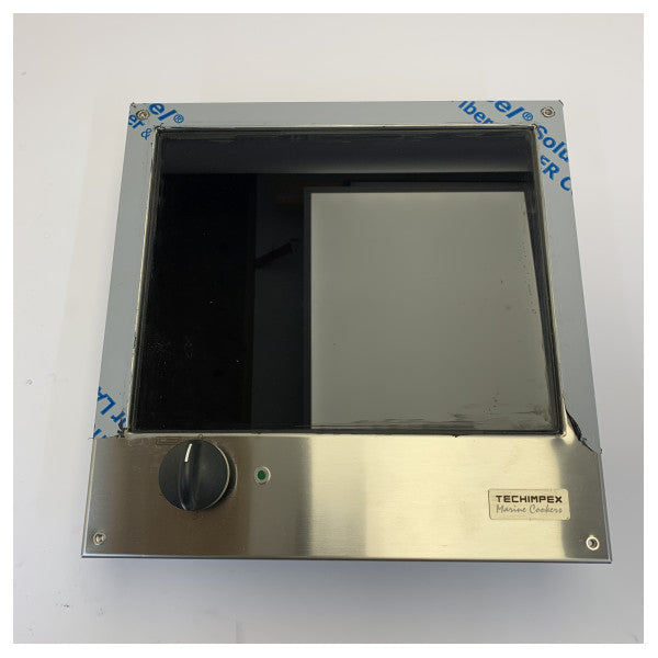 Plaque de cuisson à induction Techimpex Cristal1 - Brûleur unique - Acier inoxydable - 50.100.41