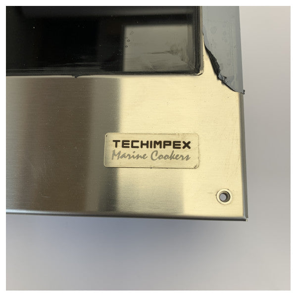 Plaque de cuisson à induction Techimpex Cristal1 - Brûleur unique - Acier inoxydable - 50.100.41