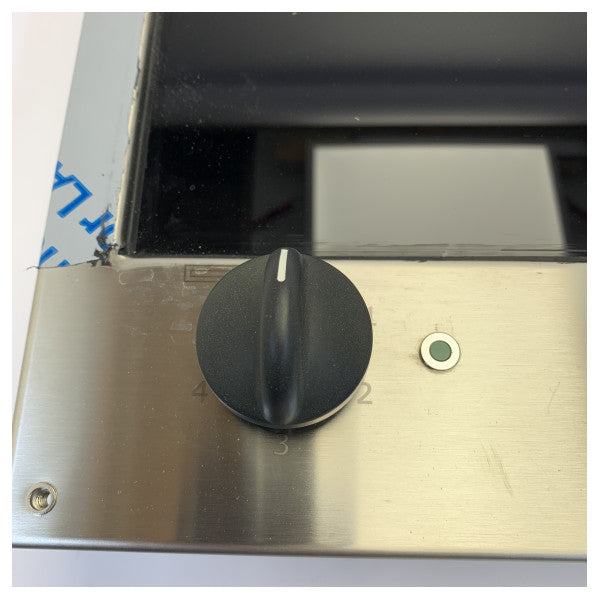Plaque de cuisson à induction Techimpex Cristal1 - Brûleur unique - Acier inoxydable - 50.100.41