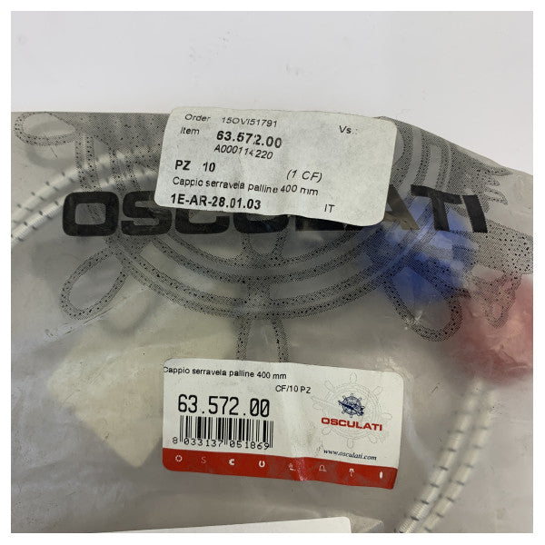 Osculati elastisk seilbinder med plastkuler 40cm 63.572.00