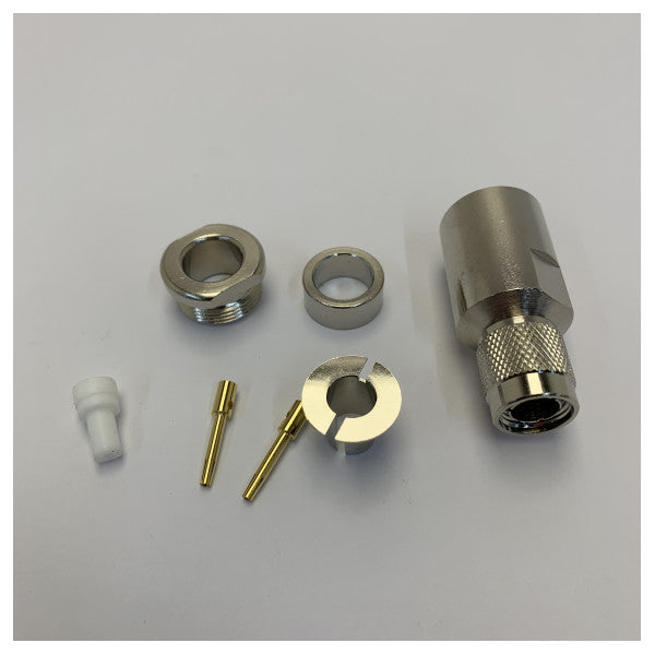 Conector de solda fêmea TNC Aircom Plus para Ecoflex 10 - SSB 70-7384 Conector RF