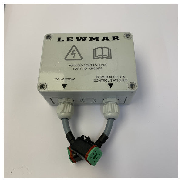 Lewmar elektrisk hardtop åbning lue sort med aktuator - 30344400