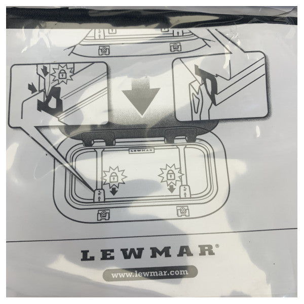 Lewmar SZ0-A1 Åbning Sort Portlight med Fluenet - 393029989