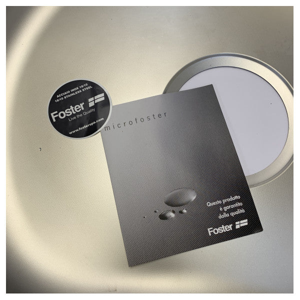 Foster Rondo Paslanmaz Çelik Gömme Lavabo D520 mm - 1052/460