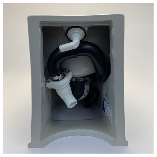 Toilet électrique Jabsco Deluxe Flush 17 pouces 12V - 58040-2012