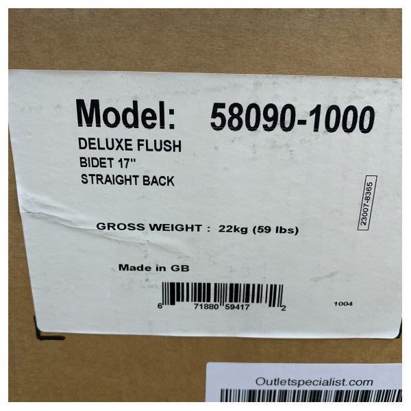 Bidet Jabsco Deluxe Flush 17 Polegadas Marinho - Montagem no Chão - 58090-1000