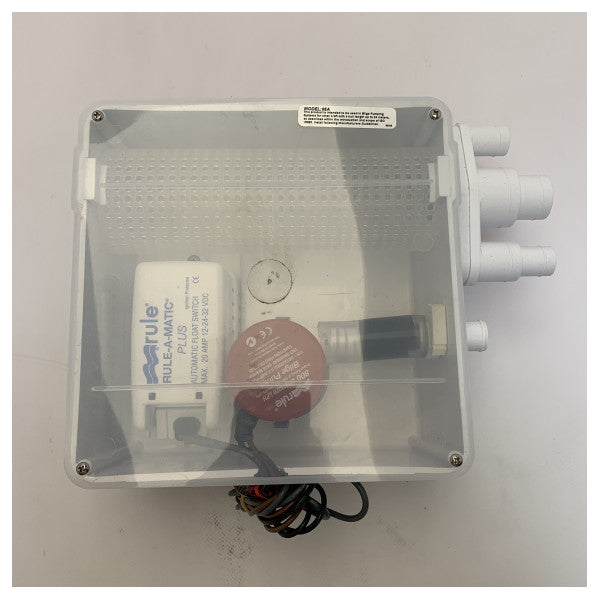 Rule 98A automatisk duschavloppssats 12V vit