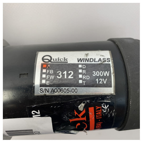 Pikavinssi 312 300W 12V vinssi moottori vaihteistolla - A00605-00