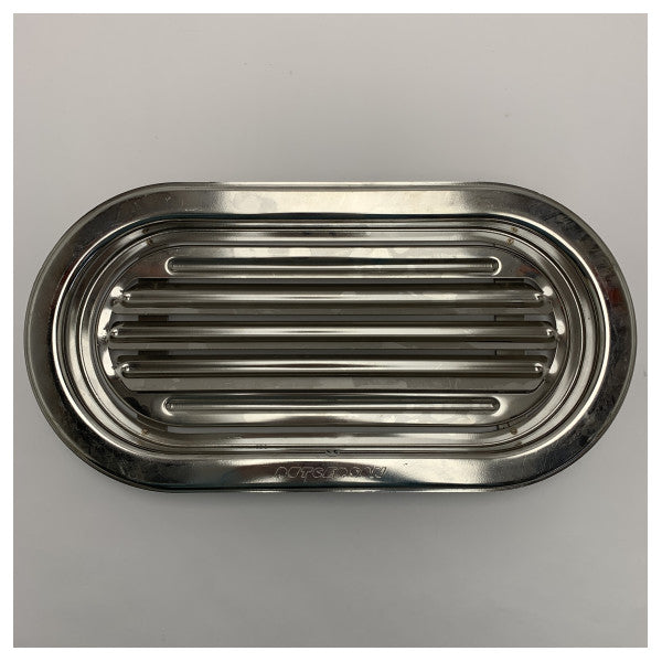 Rutgerson A1495-200 bocchetta ovale in acciaio inox 403 x 204 mm