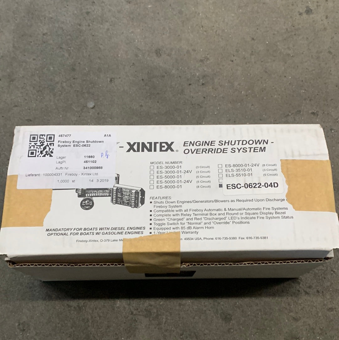 Fireboy 6 kanallı Motor Kapatma Sistemi 12/24V - ESC-0622-04D