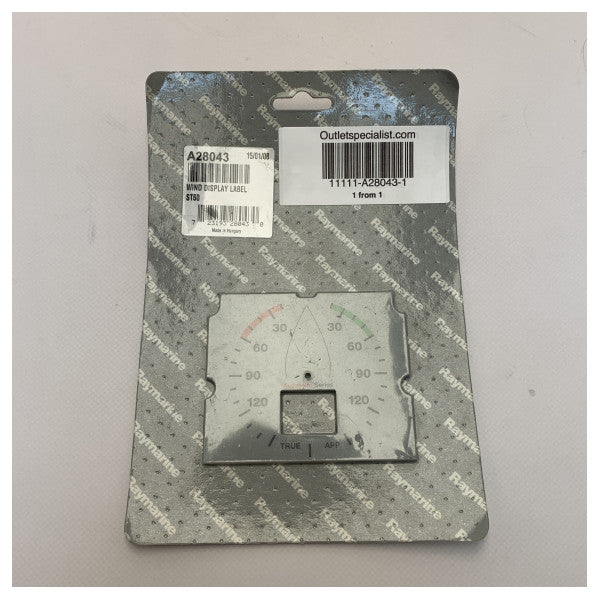 Raymarine A28043 ST60 Wind Display Label Gray