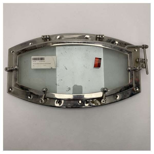 Tempesta ruostumattomasta teräksestä Elliptinen avattava ikkuna 20,32 x 45,72 cm