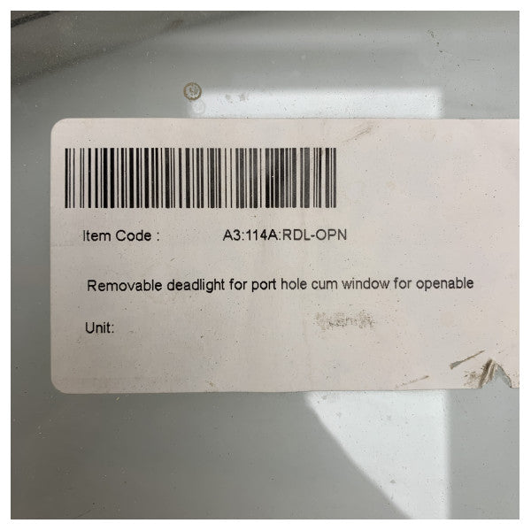 Tempesta ruostumattomasta teräksestä Elliptinen avattava ikkuna 20,32 x 45,72 cm