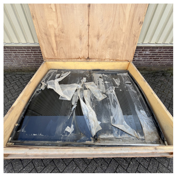 Trend Marine paslanmaz çelik iki kanatlı veranda kapısı çift menteşeli 2265 x 1960 mm