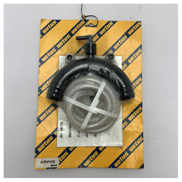 Vetus AIRVH38 38 mm belufterbøjning sort