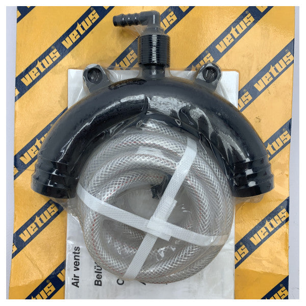 Vetus AIRVH38 38 mm belufterbøjning sort