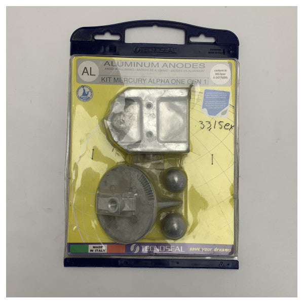Technoseal ALPHA-ONE-GEN1 kit ta' anodi tal-aluminju