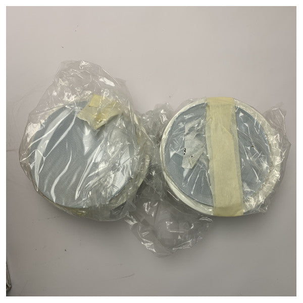 Conjunto de altifalantes marítimos à prova de água para exterior 20cm Branco Durável Som de alta qualidade para barcos