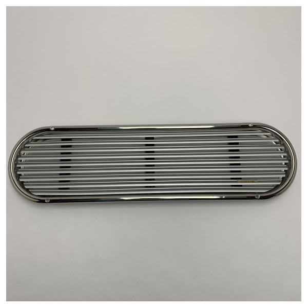 Vetus ASV070A grelha oval de sucção de ar em alumínio 590 x 159 mm