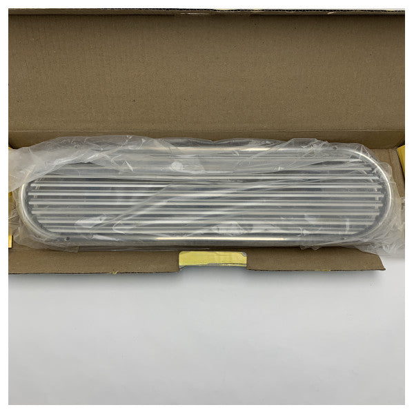 Vetus ASV070A grelha oval de sucção de ar em alumínio 590 x 159 mm