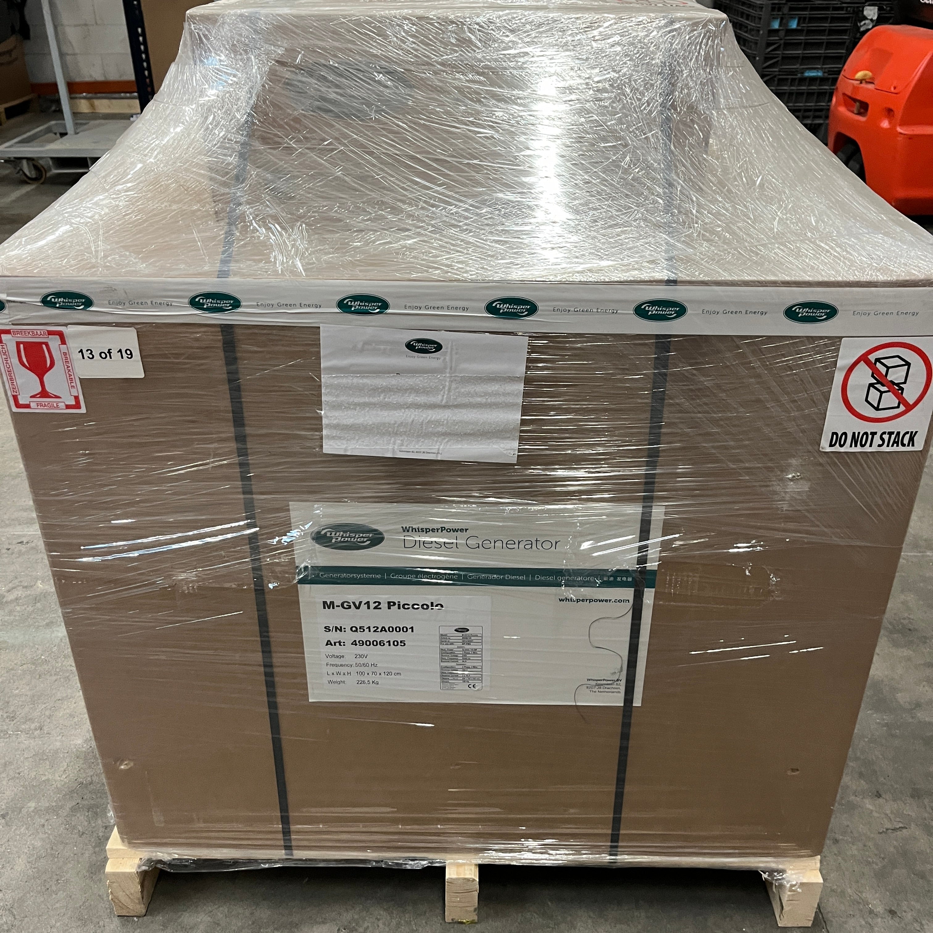 Whisper Power Piccolo 12 10 kVA marine diesel generator 230V - 49006105