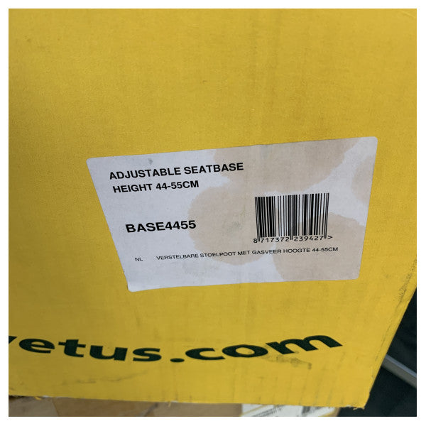Vetus BASE4455 base de asiento de aluminio ajustable 44-55 cm