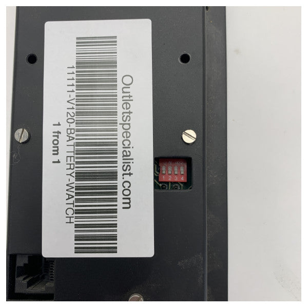 Controlador Vetus Battery Watch - painel indicador preto