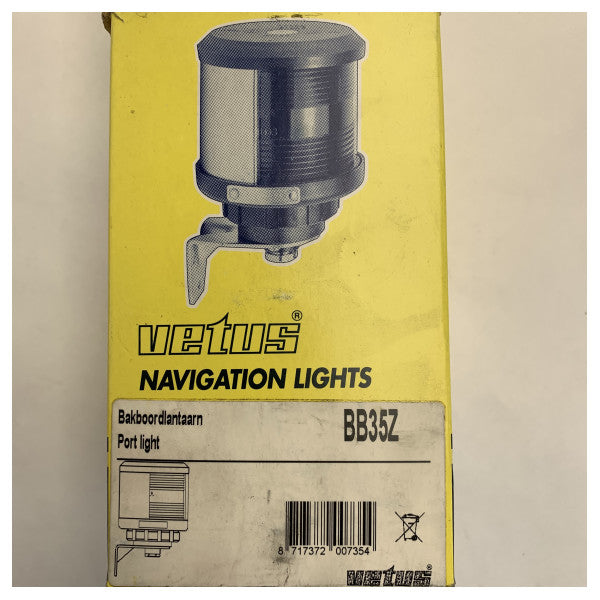 Vetus BB35Z port side navigation light RED 12/24V
