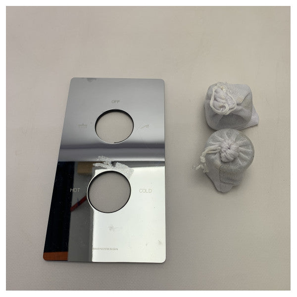 Універсальна накладка Bagnodesign для термостатичного змішувача для душу - BDM-UNI-T302SR-A-CP