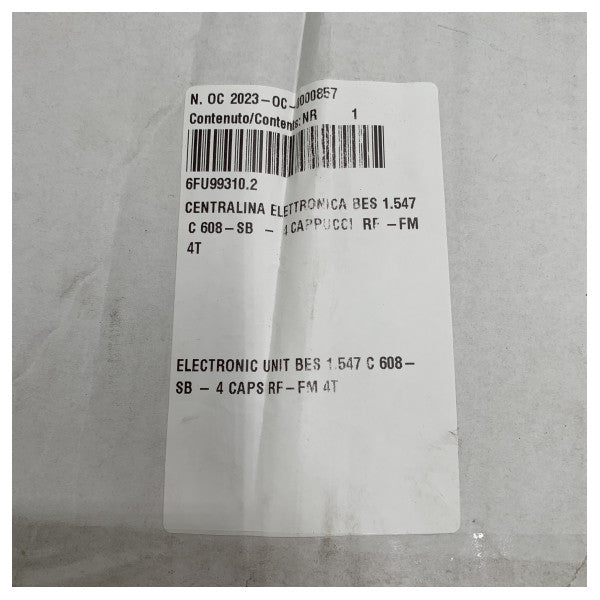 Besenzoni C608 Control Unit - BES 1,547 C608 SB