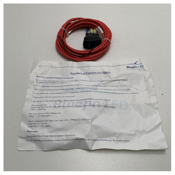 BlueFin LED ключ за управление на подводната светлина черен комплект