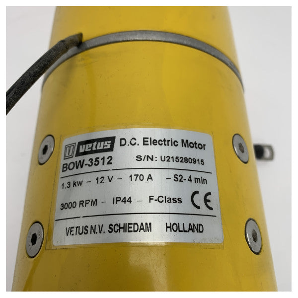 Vetus BOW3512 35 KGF 12V propulseur électromoteur moteur seulement.