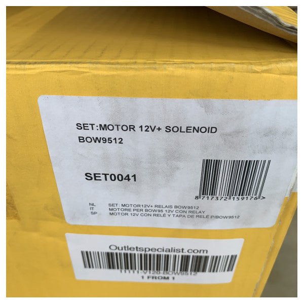 Vetus BOW9512 moteur électrique et solénoïde 95 KGF 12V