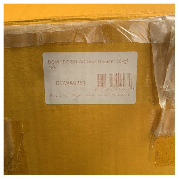 Vetus BOWA0361 Bow Pro 36 KGF пропорционален носов или кърмов подрулващ механизъм 12V 125 mm