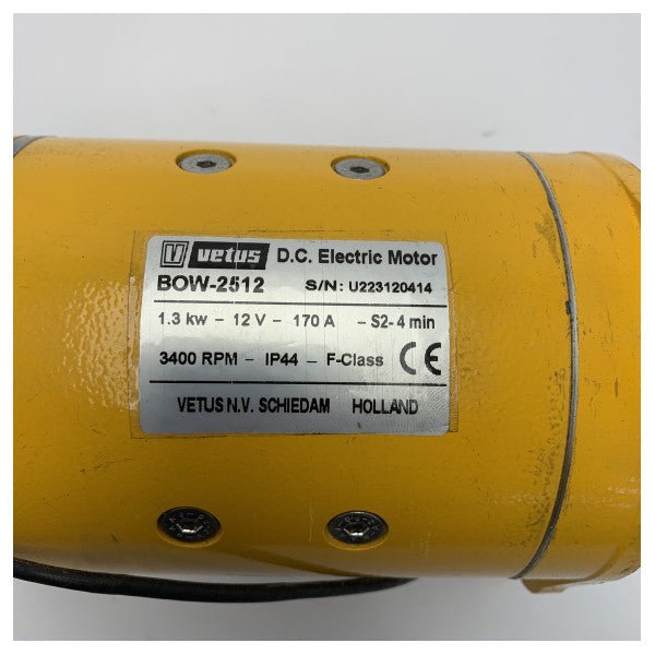 Vetus BOW2512 25 KGF 12V Strahlruder Elektromotor mit Magnetventil - BP1219