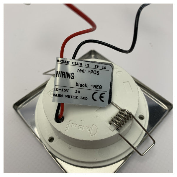 Γρήγορα BRYAN-CLUB 12 τετράγωνο LED downlight spot 12/24V