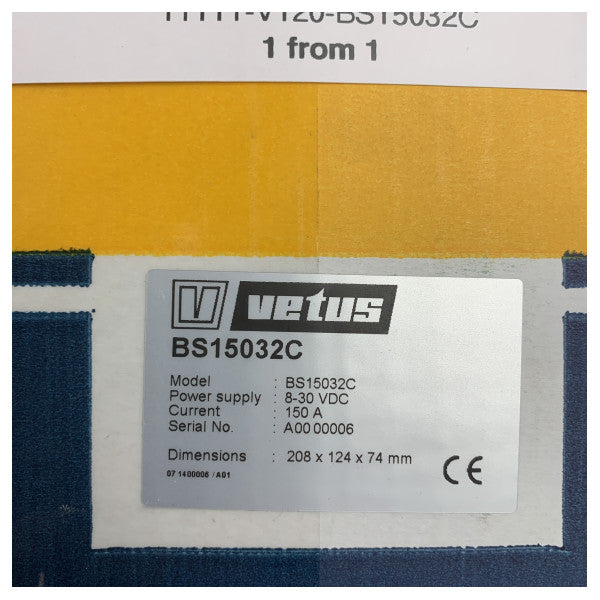 Vetus BS15032C 150A バッテリースプリッター ロードディバイダー 12/24V