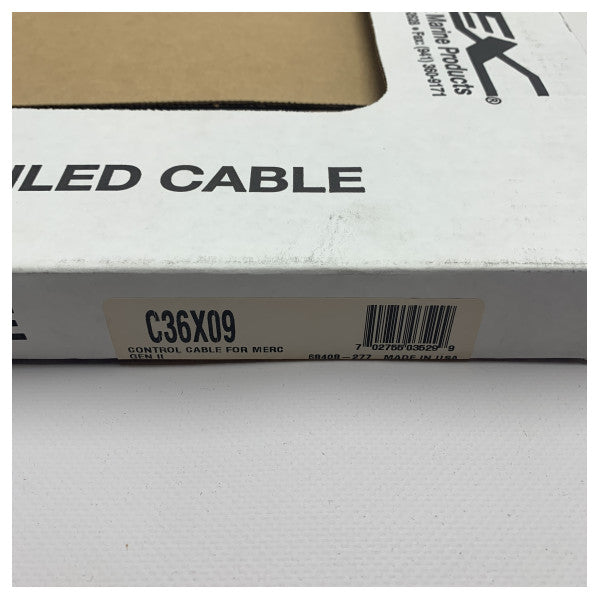 Uflex C36 Mercury | Cable de control del motor Mercruiser Gen II 9 pies - C36X09