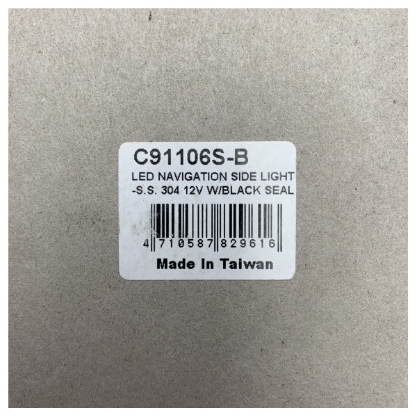 Port d'éclairage de navigation à LED de Pâques et lumière tribord - C91106S -B