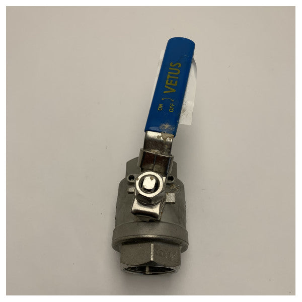 1 1/2-инчов сферичен кран от неръждаема стомана Vetus - CF8M - BV11/2