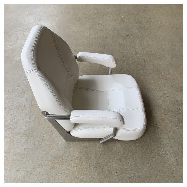 Stały fotel pilota morskiego Vetus Master biały - CHFASW
