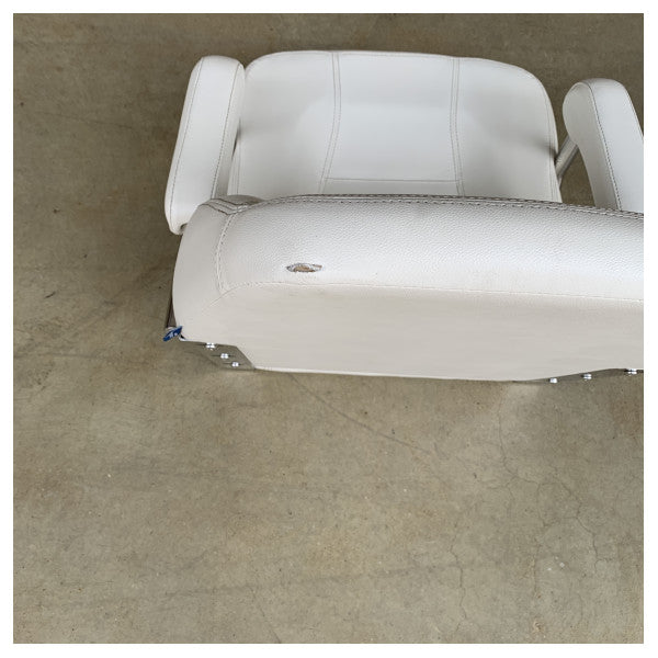 Stały fotel pilota morskiego Vetus Master biały - CHFASW