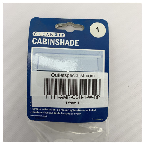 ドメティック オーシャンエアー キャビンシェード ローラーブラインド 360 x 440 mm - CSH-1-W-RP