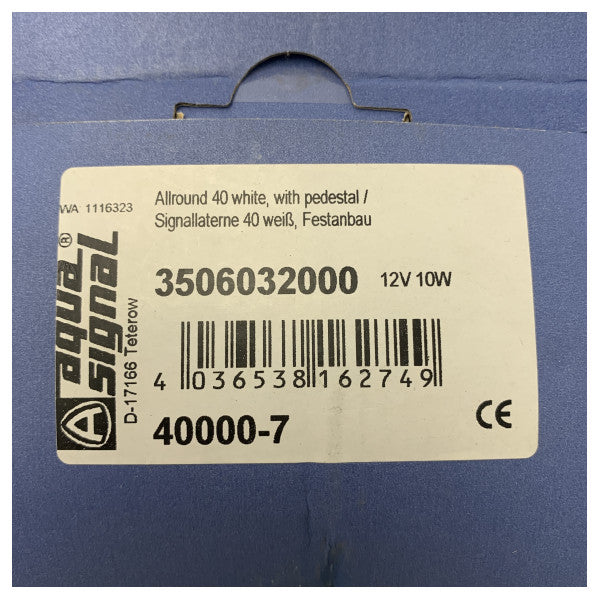 Aqua Signal serisi 40 siyah navigasyon ışığı 360 derece - 3506023000