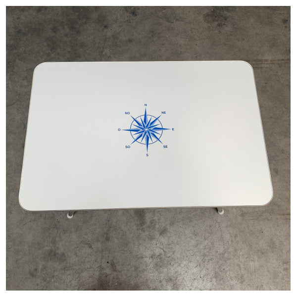 Trem katlanabilir tekne masası beyaz 90 x 60 x 60 - D17 60 090